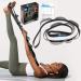 AZURELIFE 11-Loop Half Elastic Stretch Strap for Yoga, Physical Therapy & Dance - Gray | Instruction Guide Included - Buy Online on GoSupps.com