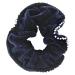 Topkids Accessories Large Luxury Velvet Scrunchie Diamante Stone Edged Sparkly Crystal Scrunchie Luxury Hair Bobbles Hair Scrunchies For Girls Women Ladies (Navy Blue)