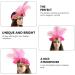 Minkissy Carnival Feather Headpiece Vintage Feather Headband Showgirl Headband Carnival Headband Fascinator Headdress for Masquerade Costume Party Pink - Buy Online on GoSupps.com