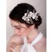 Chargances Wedding Gold Crystal Flower Hair Comb for Women Bridal Rhinesrone Hair Side Comb Fashion Flower Hair Vine Comb Rhinesotne Bride Wedding Prom Flower Girl Hair Accessories (Gold) - Buy Online on GoSupps.com