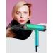Professional Folding Handle Hair Dryer - 110 000 RPM Brushless Motor Ionic Lightweight Travel Blow Dryer with Diffuser 3 Heat/2 Speed Settings - Green - Buy Online on GoSupps.com