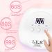 LKE 72W UV Lamp for Gel Nails with LCD Screen and Auto Sensor - Gel Nail Kit with Top and Base Coat, 3 Timer Settings - Perfect DIY Tools for Beginners - Pink - Buy Online on GoSupps.com