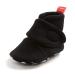 Matt Keely Baby Boys Girls Anti-Slip Soft Sole Slipper Booties Infant Crib Shoes Crawler Warm Winter Boots with Fleece Lining 0-6 Months Black Style 1