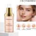  SONGVISON 4-in-1 Liquid Foundation Color Change Concealer Medium & Full Coverage Moisturizer Ultra-Light Color Long-Lasting & Waterproof Skin Tint with Luminous Finish - Buy Online on GoSupps.com