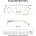TERAISE Frameless Reading Glasses for Women - Blue Light Blocking Stylish Diamond Cut Rimless Eyeglasses in Gold Magnification 3.5x - Buy Online on GoSupps.com