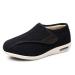 Yytcsjz Women Comfort Diabetic Slippers Air Cushion Lightweight Walking Shoes Comfort for Elderly Give It to Parents Make The Elderly in The World Healthier (Color : Black Foot Length : 23.5cm) 23.5cm Black