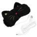 minkissy 1 Set Heating Mask Crystal Velvet Eyes Sun Shade 3D Black 20x12cm