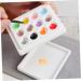  ULDIGI 1PC Nail Art Painting White Gel Nail Polish Makeup Palette Tray Accessories Nail Polish Holder Cosmetic Ceramic White Small Mixing Tray - Buy Online on GoSupps.com