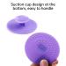 Makeup Brush Cleaner Mat - Round Silicone Cleaning Pad for Makeup Tools - Purple - Buy Online on GoSupps.com