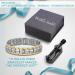 Willis Judd Men's Titanium Magnetic Bracelet - Adjustable Length Gold & Silver - Shop Now - Buy Online on GoSupps.com