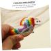 FOMIYES 2 Pairs Rainbow Barrettes Girls Hair Clips Rainbow Hair Barrette Hair Bow Felt Rainbow Applique Knitted Headwear Kids Hair Clips Knitting Rainbow Patches Yarn Child To Weave Alloy - Buy Online on GoSupps.com