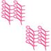 FOMIYES 20 Pcs Perm Tools Perm Rods Hair Curler Hair Spiral Hair Rod Barber Spiral Perm Rod 15.00X0.60X0.60CMx2pcs Rosyx2pcs