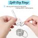 PAXCOO 200Pcs Split Key Rings Bulk for Keychain and Crafts  1 inch (25mm) - Buy Online on GoSupps.com