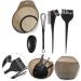 Lurrose Hair Dye Brush and Bowl Set Hair Color Brush Mixing Bowl Kit Tint Comb Ear Cover Hair Coloring Applicator Tools Barber for Salon Home - Buy Online on GoSupps.com