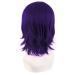 MapofBeauty 14 Dark Purple Short Cosplay Wig with Bangs - Wolf Tail Synthetic Hair for Parties - International Shipping Available - Buy Online on GoSupps.com