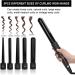 5-in-1 Curling Iron Set | LED Adjustable Temperature Hair Styling Wands & Dryer Attachments - International Shipping Available - Buy Online on GoSupps.com