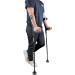 KMINA Forearm Crutches for Adults (x2) - Adjustable Arm Crutches with Non Slip Tips, Aluminum, Made in Europe - Buy Online on GoSupps.com