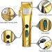 Buy Professional Gold Hair Clipper | Adjustable Fading & Blending Men s Hair Trimmer for Beard & Hair Cutting Tools International Shipping Available - Buy Online on GoSupps.com