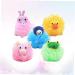 4pcs Funny Bath Scrunchies - Loofah Sponges & Back Scrubber for Kids | Mesh Bath Ball & Hair Bands | Ideal for Cleaning & Shower - Buy Online on GoSupps.com