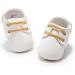 Infant First Walking Shoes Sneakers | Anti-Slip PU Leather Loafers | 6-12 Months | White - Buy Online on GoSupps.com