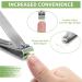 Stainless Steel Nail Clipper Set - 2 Pcs Nail Care Kit for Men & Women | Fingernail & Toenail Clippers with File (Silver - Buy Online on GoSupps.com