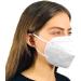 5-Layer Disposable Face Mask Made in USA | 95%+ Filtration | Comfortable Ear Loop | Soft Touch Material | 10 Units (White) - Buy Online on GoSupps.com