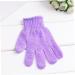 Hemoton Exfoliating Shower Gloves - Body Scrub & Bath Exfoliator | Purple Medium Size for Soft Skin - Buy Online on GoSupps.com
