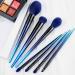 Blue Gradient Makeup Brush Set - Soft Eyeshadow & Concealer Brushes for Flawless Application | International Shipping Available - Buy Online on GoSupps.com