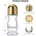 HVSSY 6 Pack Glass Essential Oil Roller Bottles - Refillable Travel Perfume Bottles with Caps & Accessories | 30ml Clear Perfume Bottles for Essential Oils & Cosmetics - Buy Online on GoSupps.com