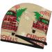 Hair Towel Wrap - Quick Drying Hair Turban with Button | Christmas Vintage Red Truck Design - Buy Online on GoSupps.com