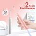 MAXWISDOM Toothbrush Electric with Holders 12 Sonic Toothbrush Heads Replacement 6 Modes Smart Timer 2 Hours Charge for 60 Days - Pink & White - Pack Of 18 - Buy Online on GoSupps.com