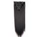 Clip-in Hair Extensions - Realistic Straight Black 26 (66cm) - 8 Wefts 140g - International Shipping - Buy Online on GoSupps.com