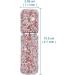 Portable Mini Refillable Perfume Atomizer - 10ml Pink Shiny Diamonds Spray Bottle for Travel & Outgoing - Buy Online on GoSupps.com