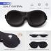 2 Pack Eye Mask for Sleeping - Lightweight & Comfortable 3D Contoured Eyeshade for Men and Women - Perfect for Travel, Shift Work, and Naps - Black & Blue - Buy Online on GoSupps.com