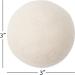 Organic XL Wool Dryer Balls - 4 Pack Natural Fabric Softener for Wrinkle-Free Clothing - Baby Safe & Energy Saving - Buy Online on GoSupps.com