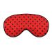 Black Dot of Ladybugs Sleep Mask for Women Adjustable Sleeping Eye Shades Cover with Elastic Strap