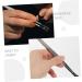 Minkissy 6 STK Stainless Steel Stamp Clip Brow Tool & Tweezers for Handicrafts - Jewelry Production Aid (15.20x1.00cm Set of 3) - Buy Online on GoSupps.com