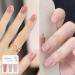 Nail Polish Nail Varnish Pink Nude Glitter 3 -in-1 Nail Polish Quick Dry Breathable French Manicure Natural Elegant Non-toxic No UV Needed Nail Polishes for Woman Home DIY Nail Art Gift - Buy Online on GoSupps.com