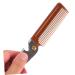Fomiyes Foldable Travel Beards & Mustache Comb with Bottle Opener - Stainless Steel Portable Hair Cutting Brush - Buy Online on GoSupps.com