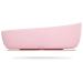 Doidy Silicone Baby Bowl - Soft Pliable Suction Bowls for Weaning - Non-Slip Feeding Bowls - Slanted High Side Design Suction Bowl - Use from 6+ Months to Toddler (Pink)