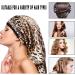 Shop Ladaypoa Women s Satin Sleeping Cap - Curly Hair Silk Hood Double-Layer Adjustable Black & Leopard Pattern - Buy Online on GoSupps.com