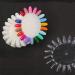 400 Nail Polish Sticks - White/Clear Nail Art Tips Display and Practice Wheel - Buy Online on GoSupps.com