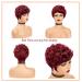 Burgundy Pixie Cut Curly Wig - Short Wave Red Hair Synthetic Wig for Black Women - Daily Use Burgundy Short Pixie Wig - Buy Online on GoSupps.com