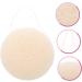 Buy Konjac Face Wash Sponge - Natural Exfoliating Loofah Makeup Remover Pad | 7x7cm White - Buy Online on GoSupps.com