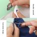 Adjustable Metal and Leather Sewing Thimble Set - 6 Pcs Finger Protectors for Sewing, Embroidery, and Needlework - Buy Online on GoSupps.com