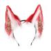 TQUXNGA Wolf Ear Cosplay Hair Hoop with Fringe Earring Woman Teens Headband for Live Broadcast Cartoon Carnivals Hairband 8