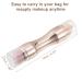 VOCOSTE 4 in 1 Portable Makeup Brush Set | Gold Tone Foundation Lip Eyeshadow & Blush Brushes | Ideal for Travel - Buy Online on GoSupps.com