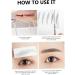 FOYTOKI 4pcs Eyebrow Stickers 6d Hair Eyebrows Hair-like Eyebrows False Eyebrows Cosmetics Transport 4d Mold 21x15cm Brown - Buy Online on GoSupps.com