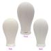 22 Inch Canvas Block Head Wig Stand for Wigs Display & Styling - Creamy-White - Buy Online on GoSupps.com