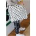 Buy Walking Mum Boho Chic Baby Changing Bag - Stylish White/Black Nappy Bag 32x32x12 cm | International Shipping Available - Buy Online on GoSupps.com